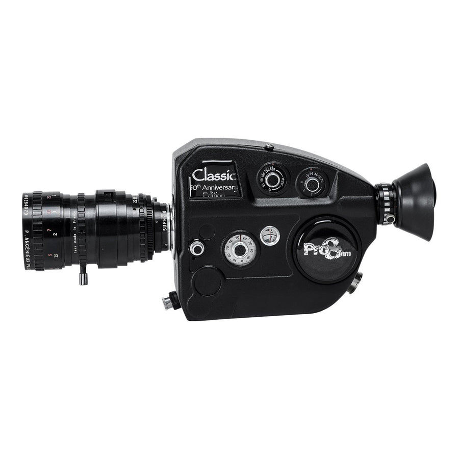 Super 8 Camera Rental: Classic Pro with 8-64mm Angenieux Lens, Max 8 & Crystal Sync