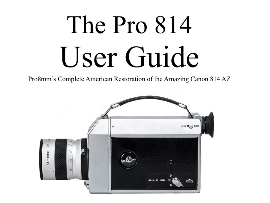 Super 8 Camera Manuals